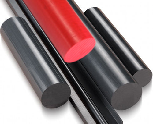 Hart PVC Rundstab Ronde Stab Stababschnitt schwarz grau rot weiß